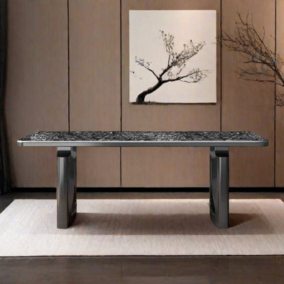 Simple modern home dining table