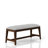Backless Upholstered Dining Bench Mid-Century Seating