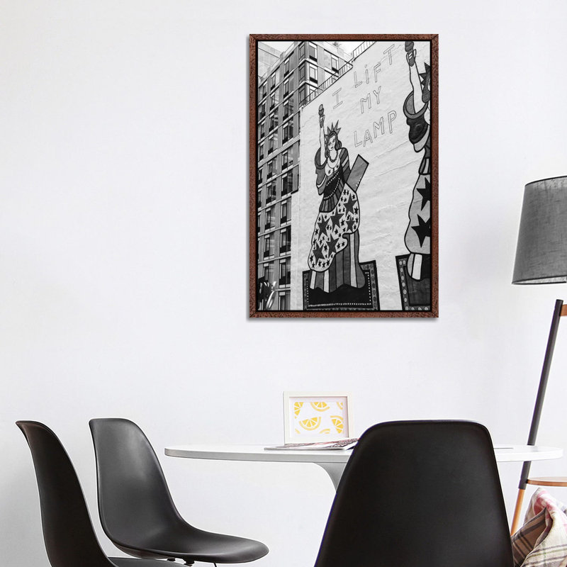 Highline View VII 1 Piece Wall Art on Canvas, 101.6cm H x 66.04cm W x 3.81cm D, Classic Brown Wood Framed