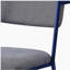 Chaise de bureau à dossier ouvert gris-bleu
