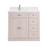 36" Solid Wood Sink Vanity With 1' Artificial Stone Top