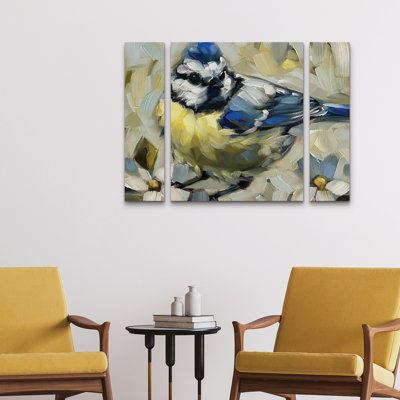Ensemble de 3 panneaux d'art mural - "Garden visit" par Andrea Lavery, art mural pour salon, chambre à coucher ou bureau 