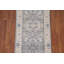 Tapis gris fait à la main Oushak 2 x 8