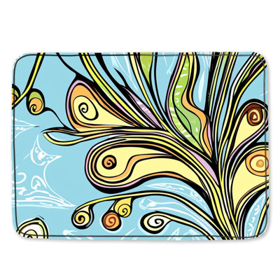 Tapis de bain floral
