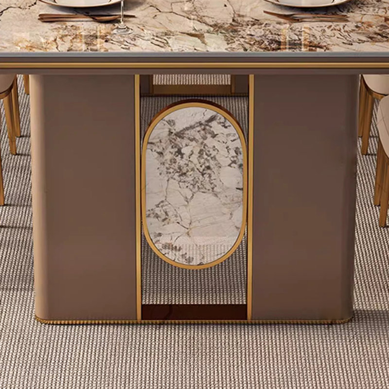 Table et chaise haut de gamme légère et luxueuse, H 29,5 po x L 55,1 po x l 31,4 po