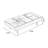 Black Solid Wood Rectangular Coffee Table-110405210