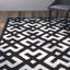 Geometric Wool Hand Woven Area Rug-2064934789