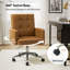 Chaise de bureau pivotante en cuir Auric-86865261