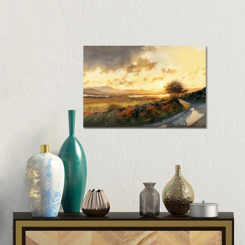 The Wilds Of Donegal - reproduction d'art murale encadrée, H 12 po x l 18 po, Toile tendue, Ne s’applique pas