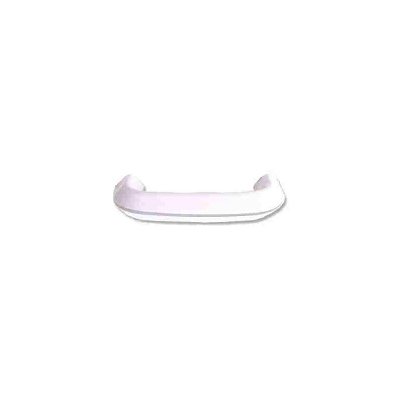 3" Pull White with Light Gray Stripe