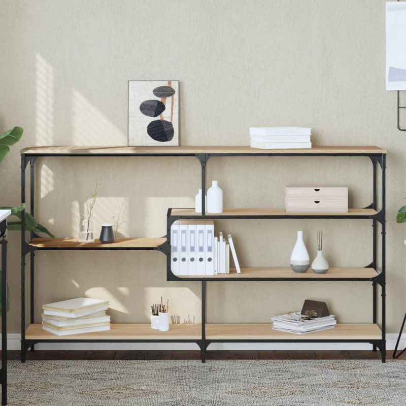 Console Table, Grey Sonoma, 95cm H x 160cm W x 32cm D