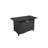 42" Smoked Glass Metal Rectangle Fire Pit