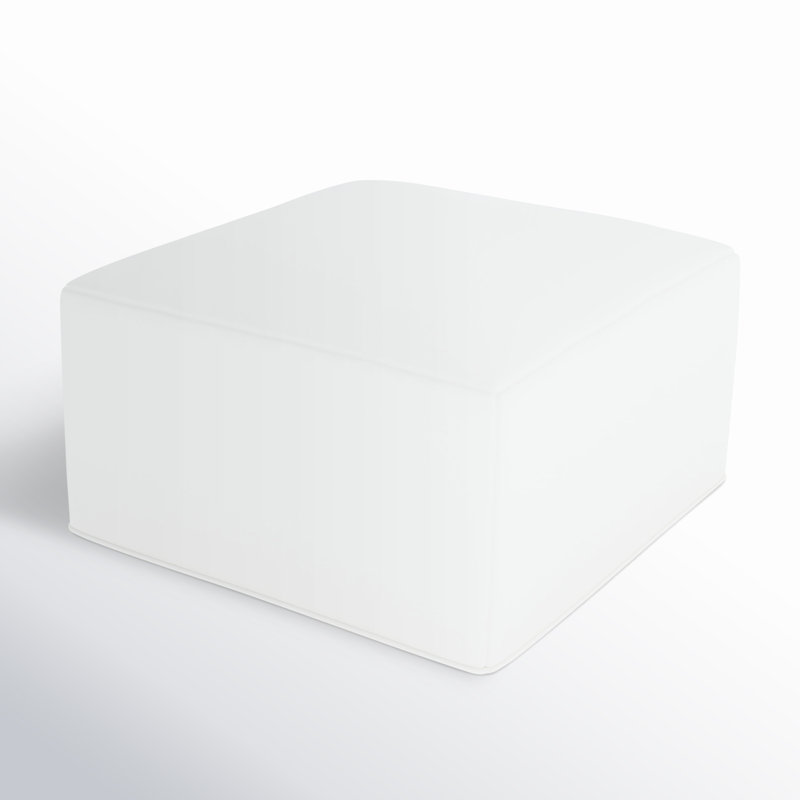  Repose-pieds extérieur Praia Sunbrella®, Tissu blanc Sunbrella®