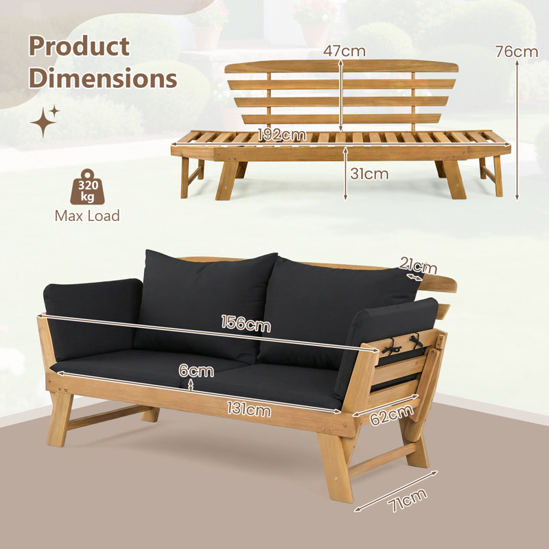 198cm Wide Straight Loveseat