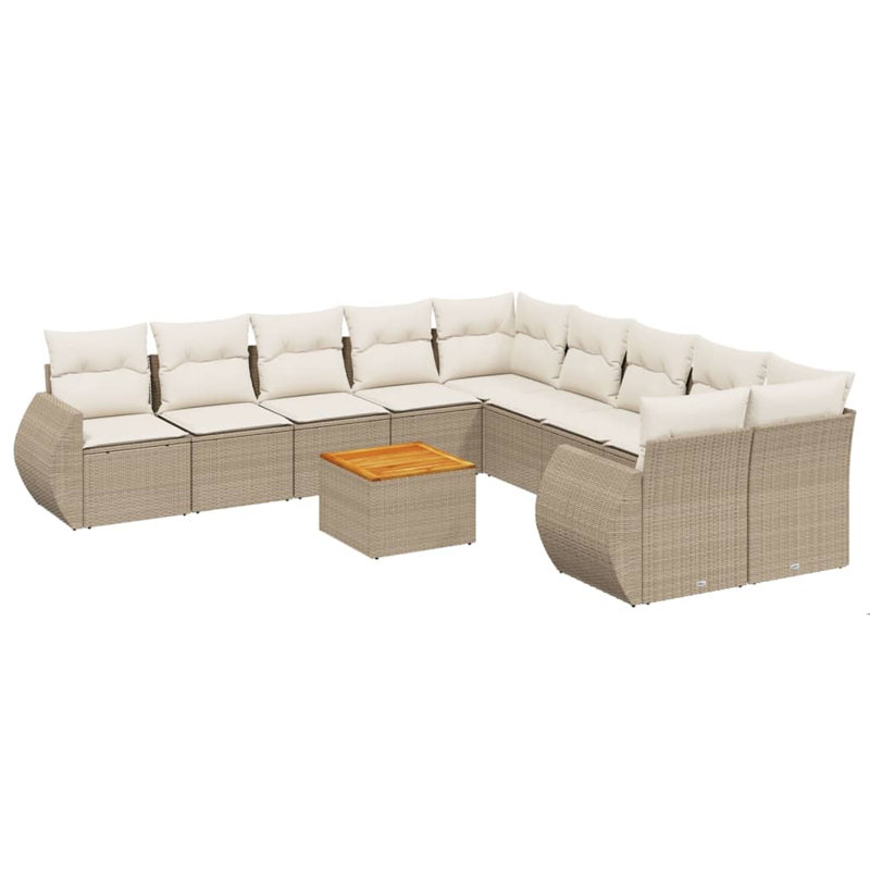 Ensemble de canapé de jardin Vidaxl beige