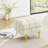 22" Pet-Friendly Anti-Scratch Leather Storage Ottoman - Golden Stainless Steel Legs Entryway Bench-1956738637