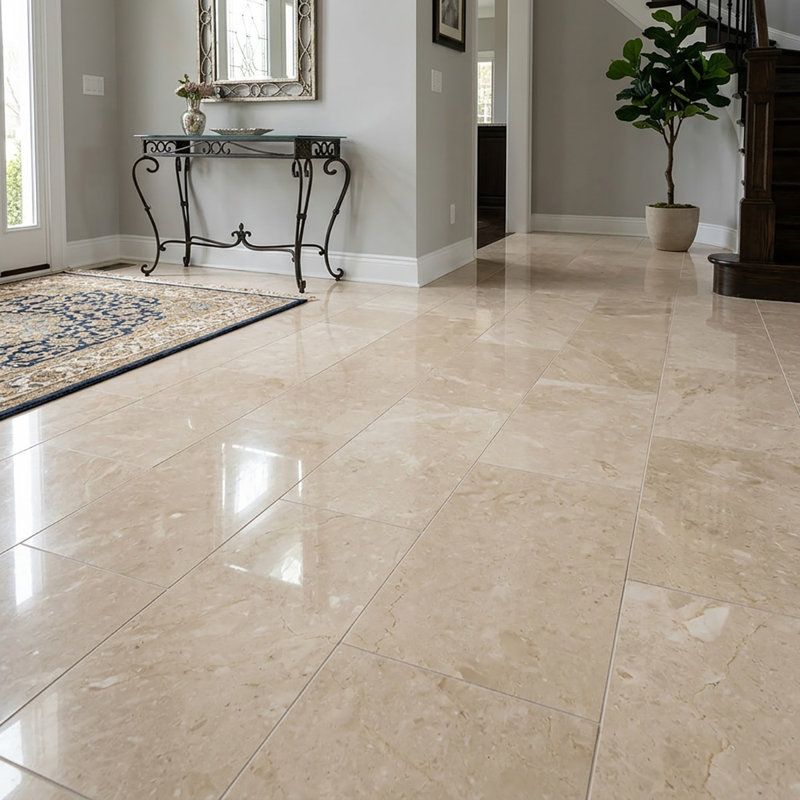 Emperador Light Polished 12x24 Marble Tile