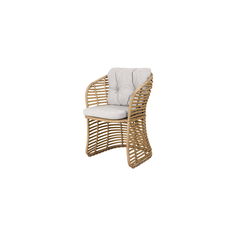 Basket Patio Armchair with Cushions