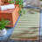 Arneshia Striped Machine Made Power Loom Acrylic Indoor / Outdoor Area Indoor/Outdoor Area Rug in Green/Beige-1589023258