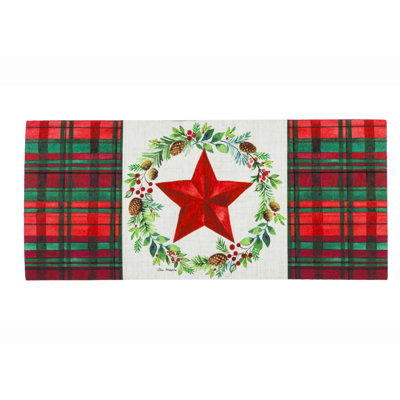 Couronne de 22 po x 10 po tapis d’extérieur antidérapant pour l’intérieur Huertas