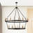 32- Light Dimmable Lantern Wagon Wheel Chandelier-105552705