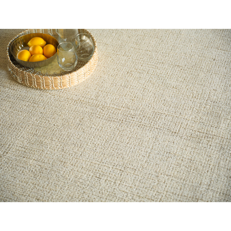Elements Hand Tufted Wool Area Rug, Rectangle 10' x 14', Beige/Ivory