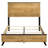 Georgina Natural Pine Full Panel Bed