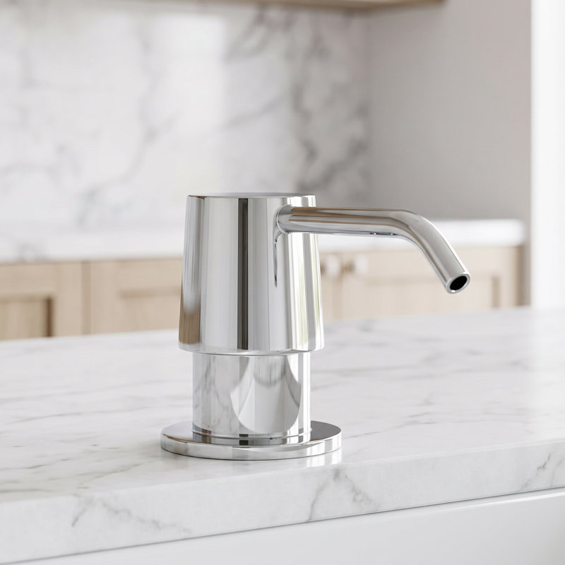 10 oz. Kitchen Soap Dispenser, Chrome / Metal