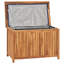 META 90 cm W 160 L Teak Solid Wood Deck Box in Brown