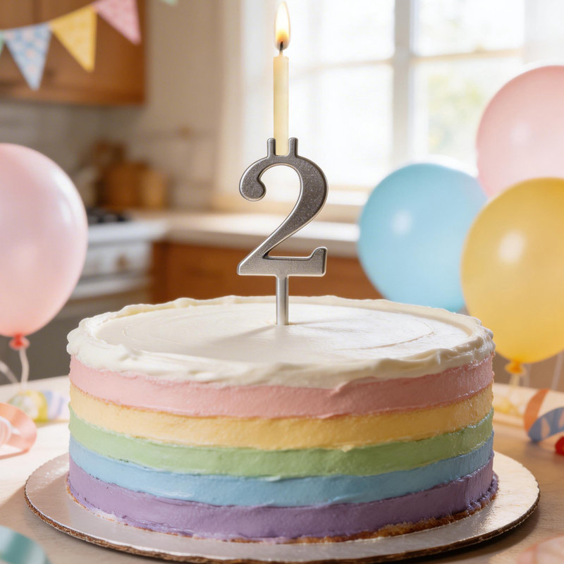 Reusable 0-9 Number Birthday Candle Holder Set