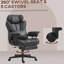 Fauteuil de direction, siège de bureau grand et grand 400 lb avec repose-pieds-586308130