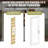Modern White Primed And 1-Lite Clear Glass Sliding Barn Door With Installation Hardware Kit(No Assembly Required)-110162229