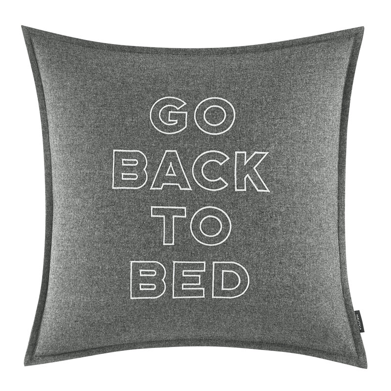 Nautica Go Back to Bed Cotton Throw Pillow