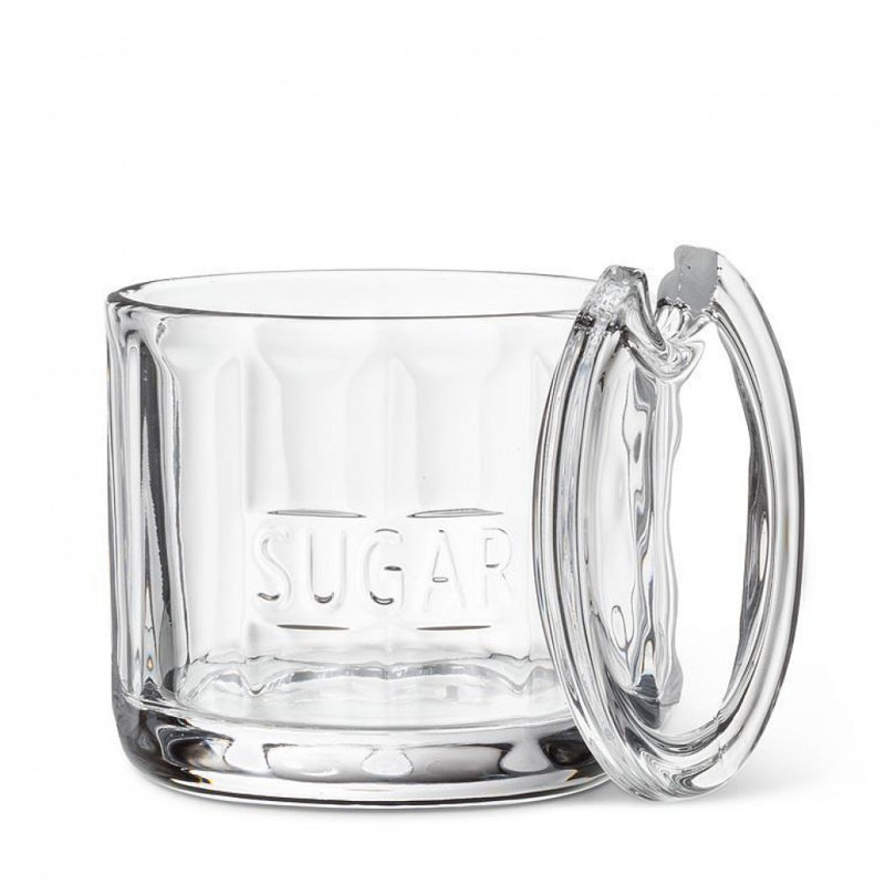 Clear With Lid Sugar Pot