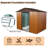 8Ft X 6Ft Outdoor Metal Storage Shed With Metal Foundation-123794617