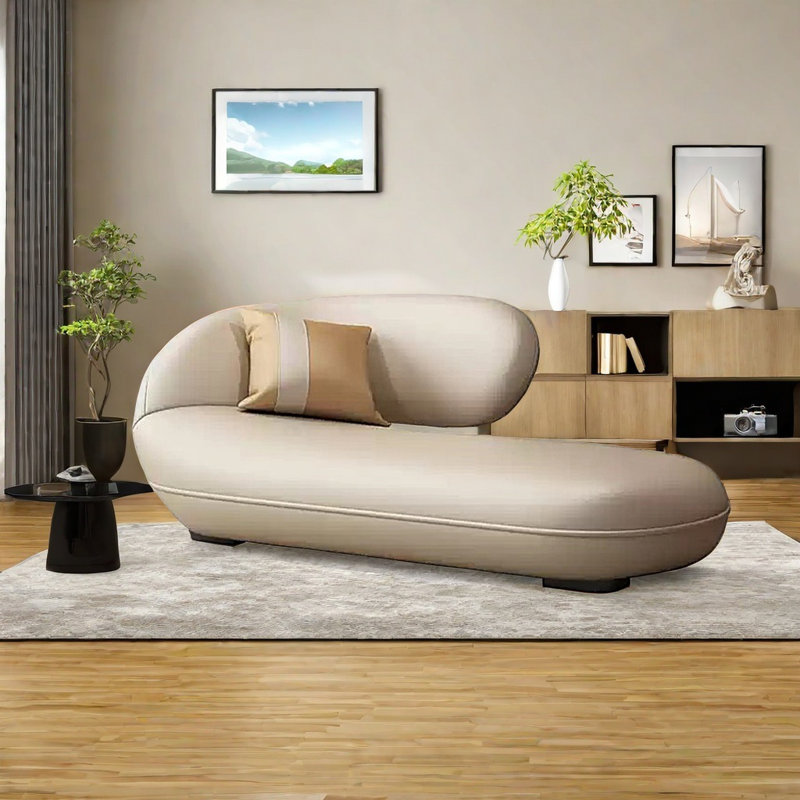 Chaise ergonomique solide, Blanc cassé, Accoudoir à gauche (vu de face)