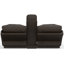 Seibert Top Grain Leather Match Power Zero Gravity Reclining Console Loveseat with Power Headrest-799458480