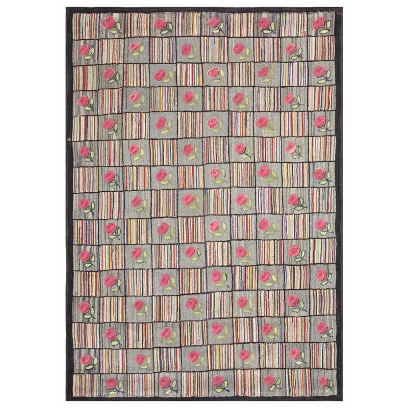 Tapis bouclé gris antique