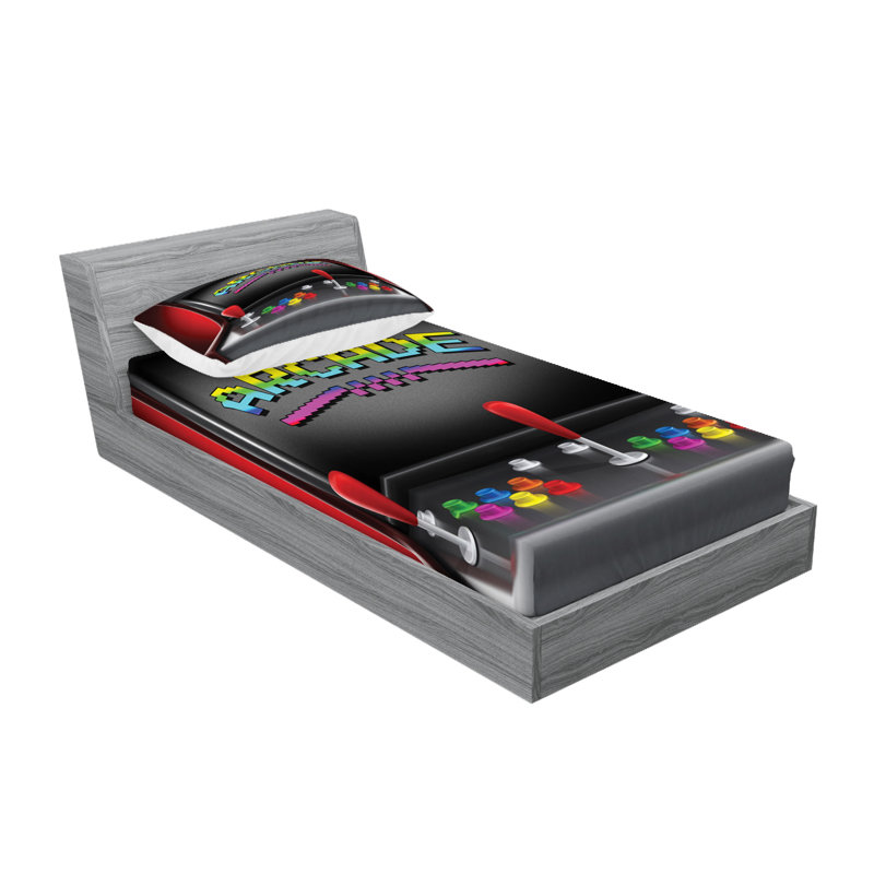 Multicolore drap-housse et coussin décoratif Ambesonne, Ensemble de draps pour lit simple + 5 pièces supp