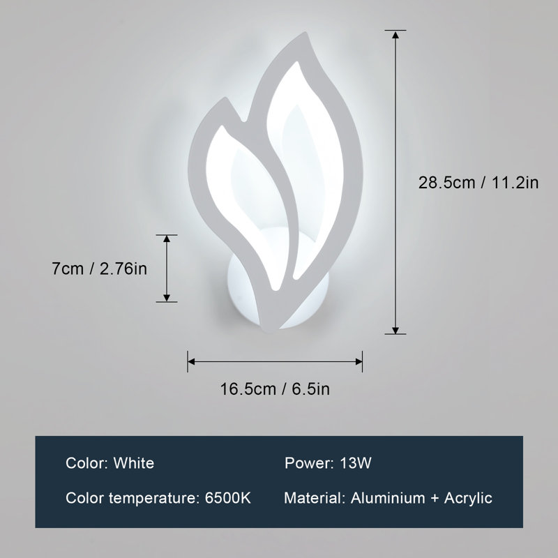 Cristen LED Flush Mounted Sconce, 6500K