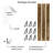 Tirik Paulownia Solid Wood Rectangle Bracket Shelf