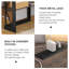 Bureau en coin Lambrecht avec prises et ports USB, bureau d'ordinateur triangulaire avec station de charge, tablette de rangement, bureau d'écriture peu encombrant pour petits espaces-921511289