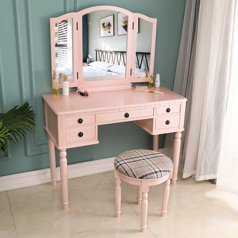Ensemble coiffeuse et tabouret Bruck