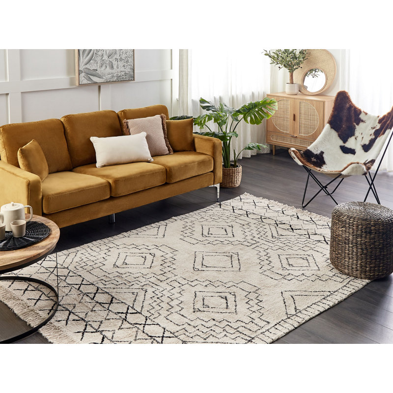 Esmeraude Geometric Hand Woven Area Rug, Rectangle 140cm x 200cm