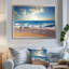 Sunrise Sea Sunset beach, art mural sur toile côtière, reproduction d'art sur la plage-377589849-377589852