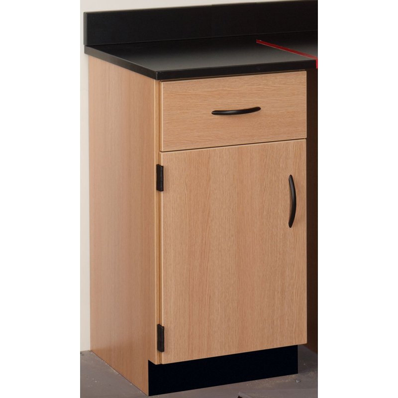 Science 2 Compartment Manufactured Wood Classroom Cabinet, Cherry