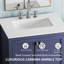 Meuble-lavabo de salle de bain 30 po avec lavabo, meuble-lavabo entièrement assemblé avec comptoir en marbre (pré-assemblé)-109946769