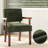 Soave 32.6'' Tall Corduroy Accent Chairs Sets for Living Room, Accent Armchair with End Table-2120442498