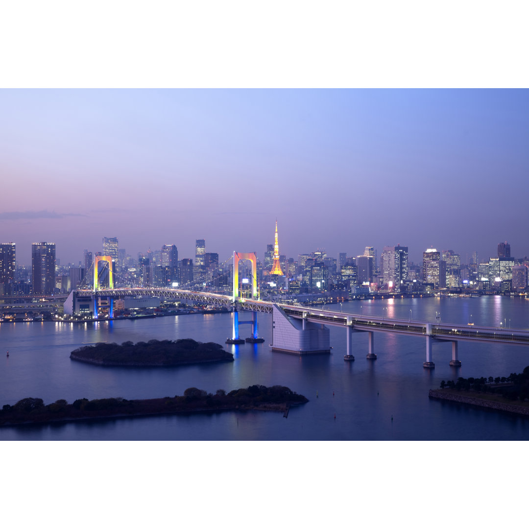 Blick auf das Stadtzentrum von Tokio von Plusphoto - Drucken