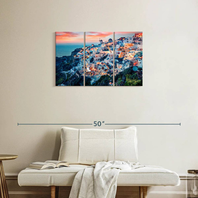 Sebbie Famous Oia Village, 20" H x 33" W